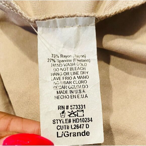 Le Lis Tie Front Short Sleeve Dress Size Large - Picture 3 of 4